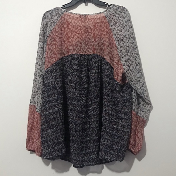 Lucky Brand Peasant blouse size 3X - Picture 5 of 10